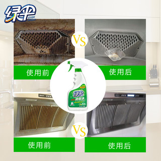 EVER GREEN 绿伞 油烟净4瓶抽油烟机清洗剂厨房强力去油污免拆洗油烟机清洗剂