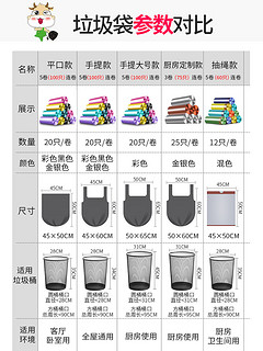 垃圾袋家用手提式实惠装抽绳加厚拉圾圾桶塑料袋中号黑色背心大号