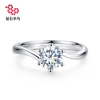 zbird 钻石小鸟 18K钻石戒指-共舞Ⅱ-求婚结婚克拉铂金钻戒女 正品