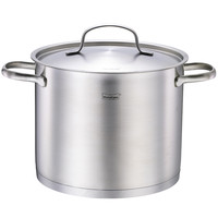 Momscook 慕厨 不锈钢小汤锅304不绣钢家用高大汤锅燃气电磁炉通用22cm