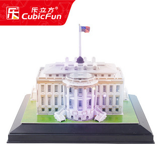 CubicFun 乐立方 3D立体拼图创意DIY礼物 自由女神大本钟白宫名建筑手工模型