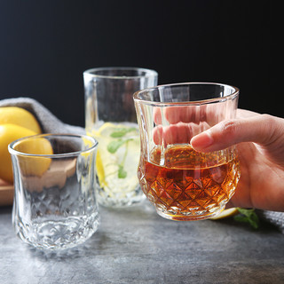 青苹果透明玻璃杯烈酒威士忌啤酒杯水杯果汁洋酒杯泡茶杯6只套装
