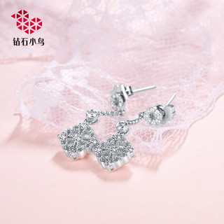 zbird 钻石小鸟 -18K金钻石耳钉-花圃-耳环女款耳钉耳坠- 正品专柜