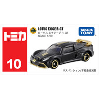 TOMY多美卡仿真合金车模型小汽车儿童玩具跑车10号R-GT莲花467458