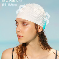TOSWIM 拓胜 泳帽女长发专用大号可爱时尚防水硅胶不勒头泡泡游泳帽
