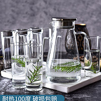 Ocean进口玻璃杯家用耐热透明客厅喝水杯子牛奶杯果汁茶杯6只套装