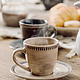 IJARL 亿嘉 复古美式咖啡杯碟套装工业风马克水杯子水壶陶瓷咖啡壶尼罗河