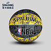 斯伯丁SPALDING官方旗舰店NBA涂鸦系列室外橡胶篮球Yellow83-307Y