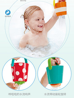 Hape宝宝洗澡玩具儿童花洒喷水小鸭子婴儿男女孩公主戏水发条套装
