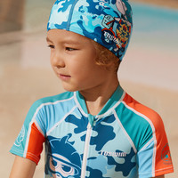 TOSWIM拓胜儿童泳帽布帽女童男童可爱防晒宝宝布料不勒头游泳帽