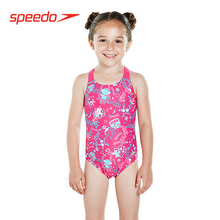 Speedo/速比涛 海洋Q队可爱童趣印花有效抗氯交叉肩带儿童泳衣女