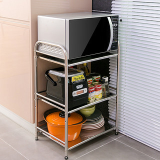 爱丽思IRIS 不锈钢多层置物架调料微波炉架厨房用品收纳储物架