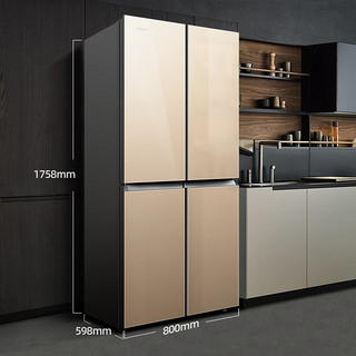 KONKA 康佳 BCD-386BX4S冰箱双开门家用大容量超薄十字对开四门电冰箱