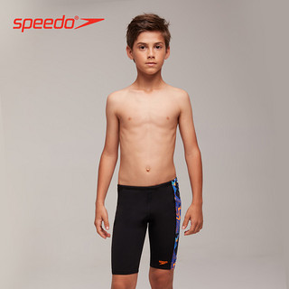 Speedo/速比涛炫色银河高能抗氯青少年儿童五分泳裤可爱水陆两用