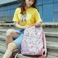 卡拉羊书包女学生背包大容量1-3-4-6初中高中韩版2020新款双肩包