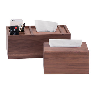 BAOYOUNI 宝优妮 木质纸巾盒家用客厅创意餐巾用抽纸盒北欧茶几遥控器收纳盒