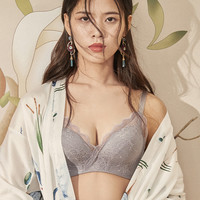 都市丽人 COSMO LADY官方旗舰店蕾丝文胸聚拢无钢圈性感小胸美背女内衣2B8514