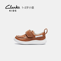 Clarks童鞋男童皮鞋英伦休闲皮鞋学步鞋宝宝鞋儿童Cloud Snap