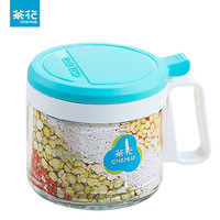 茶花 CHAHUA调味罐收纳罐子套装用品厨房组合装家用玻璃盐罐盐味精调料盒
