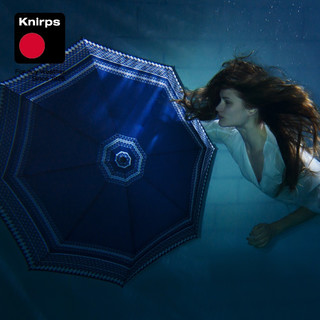 knirps德国自动三折折叠伞碰击布男女士防紫外线晴雨两用伞防雨伞