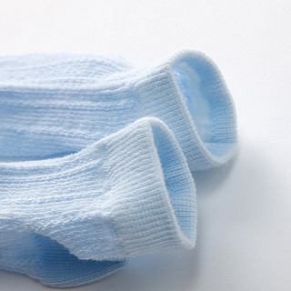丽婴房婴儿袜子宝宝夏季竹纤维薄袜子男童素色防滑透气短袜3双装