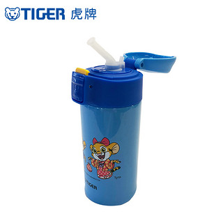 tiger虎牌真空杯MCF-B35C儿童吸管杯304不锈钢单手开350ml新品