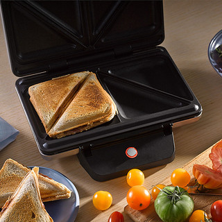 WMF 福腾宝 德国WMF福腾宝不锈钢双面家用加热吐司三明治机早餐机小型面包机