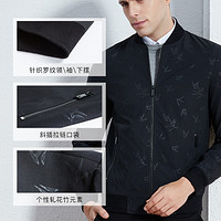 才子 TRIES男装棒球服飞行员夹克男青年春秋新款商务休闲外套旗舰店官方