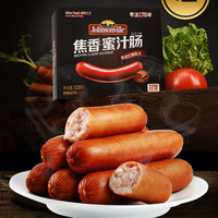 尊乐香肠焦香蜜汁肠520g*4盒纯鲜猪肉香肠早餐肠烧烤肠爆浆甜味肠