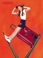 AMERICAN TOURISTER 美旅 X几米IP跨界卡通行李箱20寸时尚可登机箱小万向轮拉杆箱女TH9