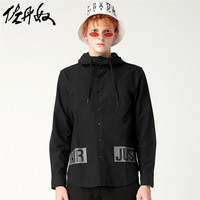 佐丹奴BSX连帽衫衬衫男装字母印花潮人衬衣男士长袖上衣04048071