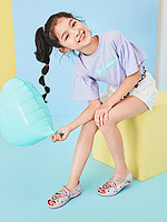 SKECHERS 斯凯奇 Skechers斯凯奇童鞋官方女童夏季玛丽珍公主凉鞋蝴蝶结包头休闲鞋