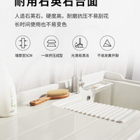 卡贝浴室柜太空铝洗衣机柜子阳台一体柜洗衣伴侣带搓板台盆柜组合