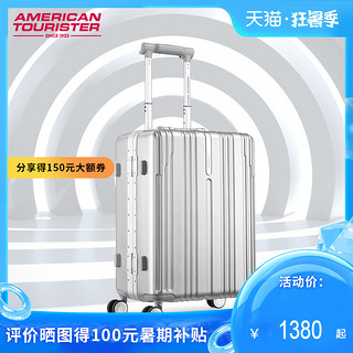 美旅 智能行李箱21/24/28寸铝框万向轮旅行箱USB可充电商场同款TI3