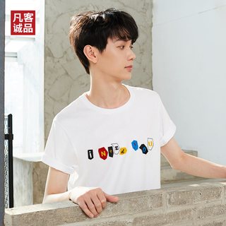 Vancl/凡客诚品春夏新品短袖T恤男印花潮流情侣款舒适T恤男女图案
