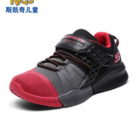 Skechers斯凯奇男童鞋炫酷大童鞋 魔术贴缓震运动鞋 97940L