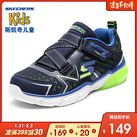 Skechers斯凯奇秋冬新款男童Z型搭带运动鞋 大童酷炫休闲鞋97760L