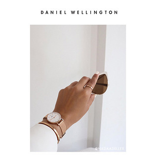 Danielwellington丹尼尔惠灵顿dw手表女28mm女表手镯戒指套装