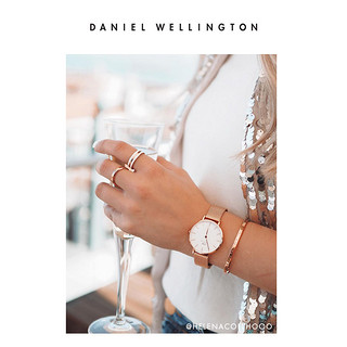 Danielwellington丹尼尔惠灵顿dw手表女28mm女表手镯戒指套装