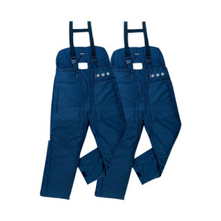 代尔塔/DELTAPLUS 405001 冷库防寒裤 背带式防寒保暖工作裤  藏青色 M 1件 可定制