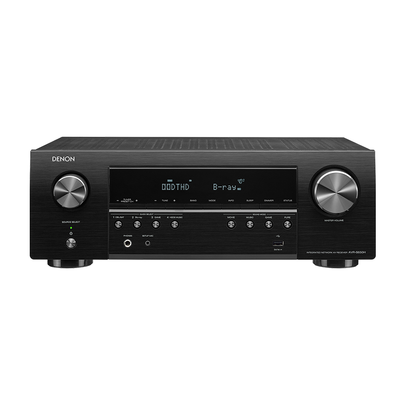 DENON 天龙 AVR-S650H 功放机 黑色