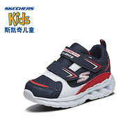 SKECHERS 斯凯奇 Skechers斯凯奇童鞋男童秋季运动鞋闪灯小童儿童休闲鞋跑步鞋