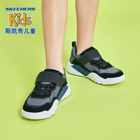 Skechers斯凯奇秋冬男童拼接撞色魔术贴运动鞋93535L