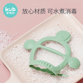 kub 可优比 牙胶磨牙棒婴儿防吃手神器牙咬胶四个月宝宝硅胶玩具可水煮