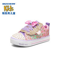 Skechers斯凯奇2020春季新款女童闪钻小童闪灯鞋314022NG