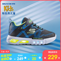 Skechers斯凯奇2020春季男童潮流动感闪灯小童休闲运动鞋90542N