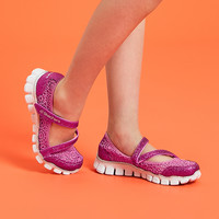 Skechers斯凯奇女童春夏透气轻便休闲鞋儿童玛丽珍公主凉鞋81221L