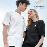 班尼路 2020夏季新款短袖t恤男时尚印花纯棉宽松半袖休闲情侣上衣