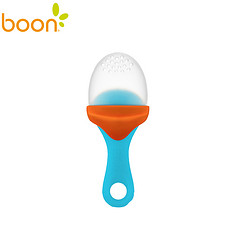 ’Boon啵儿 硅胶咬咬果蔬乐加盖升级版 蓝色/桔色
