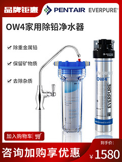 爱惠浦净水器家用矿物质净水机厨房直饮自来水过滤器OW4 银灰色